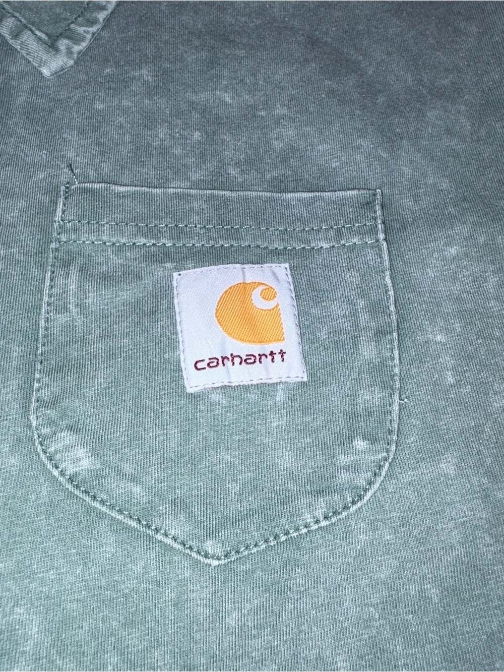 Carhartt Original Fit Pocket Polo Shirt Men’s Sz XL Green Shortsleeved Workwear - Picture 6 of 11